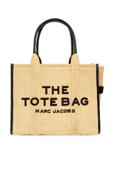 Marc Jacobs The Large Woven Top Handle Bag In Beige
