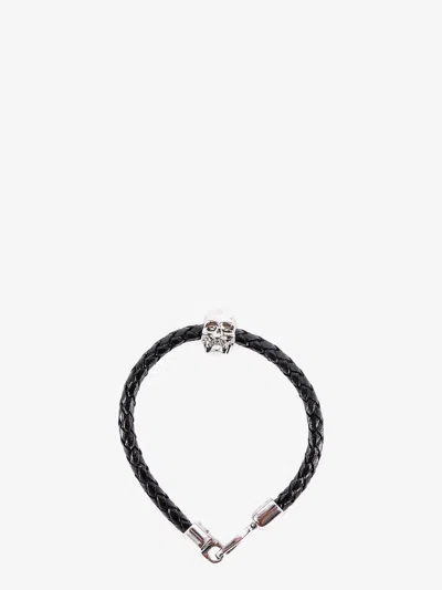 Alexander Mcqueen Man Bracelet Man Black Bracelets