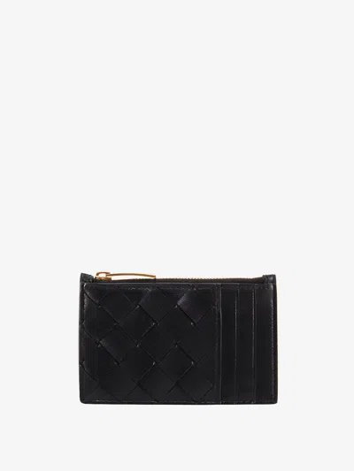 Bottega Veneta Woman Cardholder Woman Black Wallets