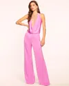 Ramy Brook Harriet Halter Jumpsuit In Pink Orchid