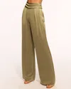 Ramy Brook Joss Wide Leg Pant In Dark Olive