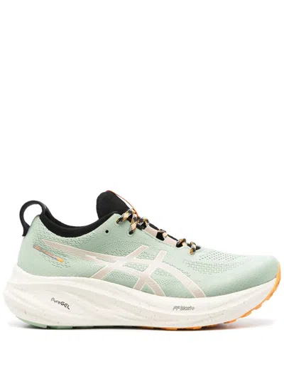 Asics Gel-nimbus 26 Tr Sneakers In 250 Nature Bathing/fellow Yellow