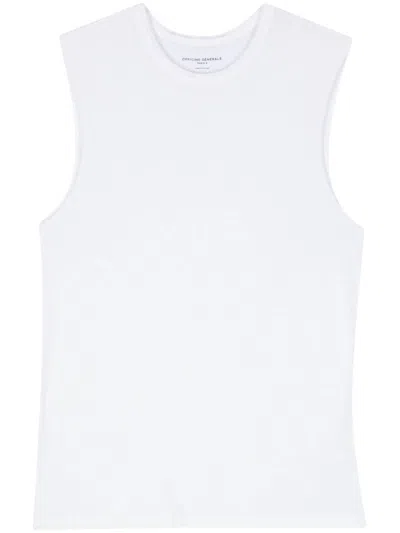 Officine Generale Officine Générale Tank Tee Lyocell Cotton Clothing In White