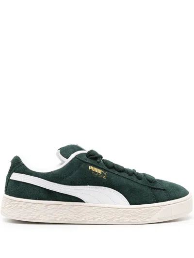 Puma Suede Xl Hairy Shoes In Green