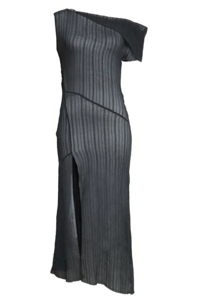 Paloma Wool Georgette Sheer Maxi Dress In Grey