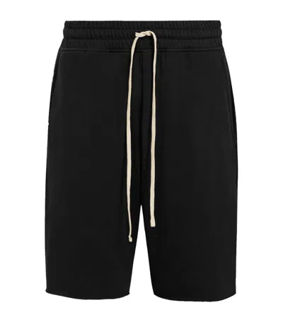 Allsaints Cotton-blend Helix Sweatshorts In Black