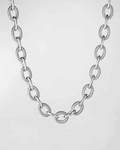 David Yurman Oval Extra-large Link Necklace In Silver