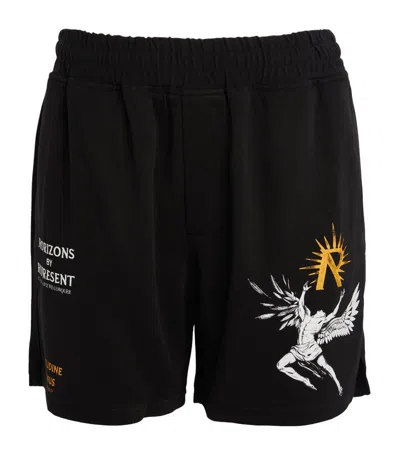 Represent Icarus Printed Shorts In Black