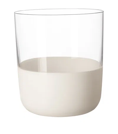 Villeroy & Boch Set Of 4 Manufacture Rock Blanc Tumblers (370ml) In White