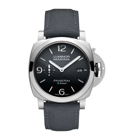 Panerai Stainless Steel Luminor Marina Watch 44mm In Grey