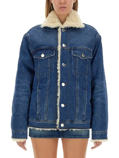 Ami Alexandre Mattiussi Denim Jacket In Blue