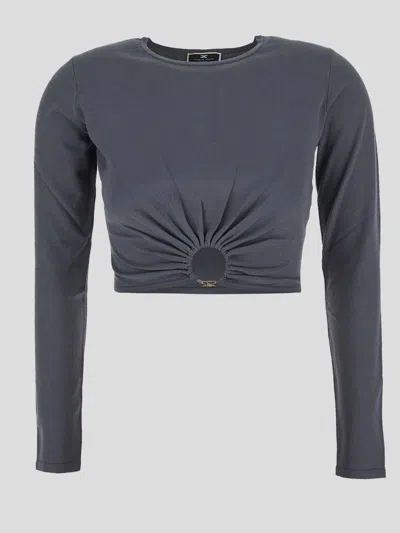 Elisabetta Franchi T-shirts And Polos In Grey