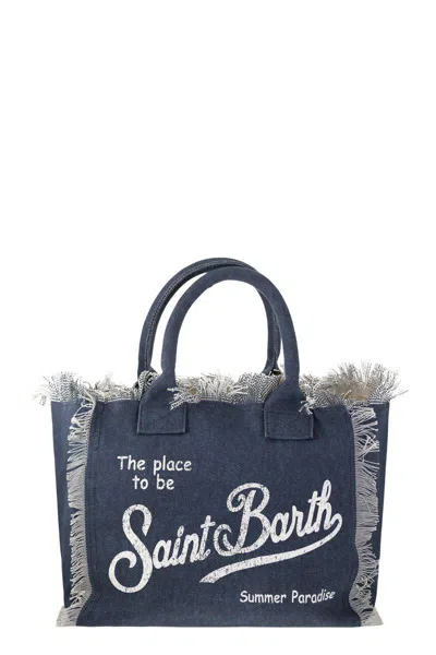Mc2 Saint Barth Vanity - Denim Canvas Handbag