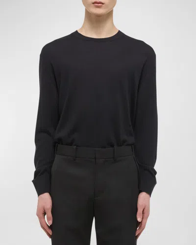 Helmut Lang Men's Sweater With Curved Sleeves In Black