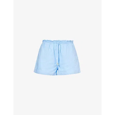 Heidi Klein Womens Blu-blu Hydra Drawstring-waist Linen Shorts