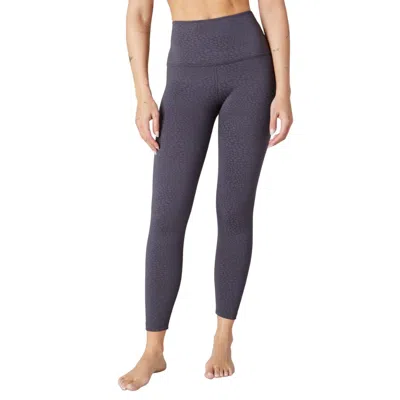 Beyond Yoga Caught In The Midi High Waisted Legging In Shadow Grey In Blue