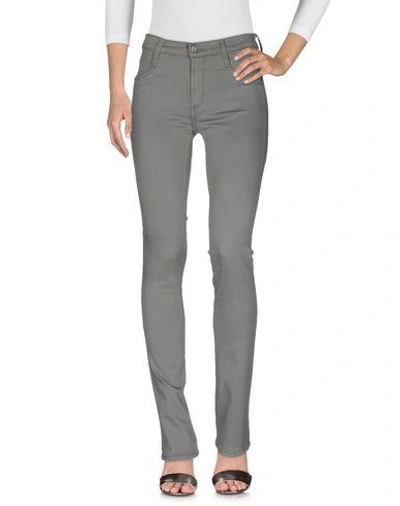 James Jeans Denim Trousers In Grey