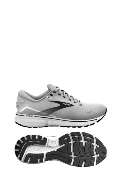Brooks Men's Ghost 15 Running Shoes - 2e/ Wide Width In Alloy/oyster/black