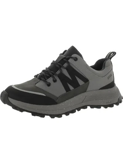 Clarks Atl Trek Path Gtx Womens Suede Lace-up Hiking Shoes In Grey