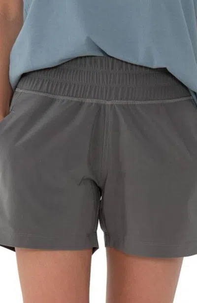 Free Fly Pull On Breeze Shorts In Graphite In Grey