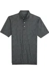 Johnnie-o Men's Carter Polo Shirt In Heather Black In Grey