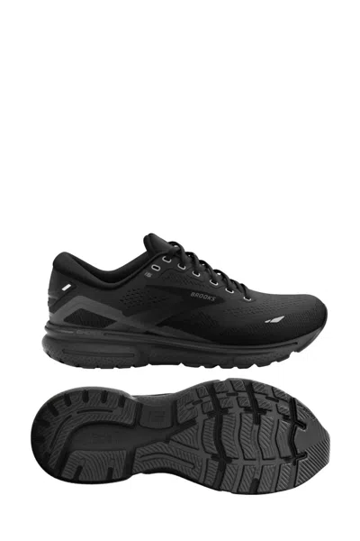 Brooks Men's Ghost 15 Running Shoes - 2e/ Wide Width In Black/black/ebony