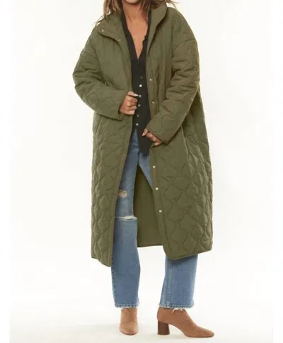 Amuse Society Comet Coat In Moss In Green