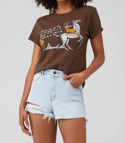 Daydreamer Death Valley Tour Tee In Chocolate In Brown