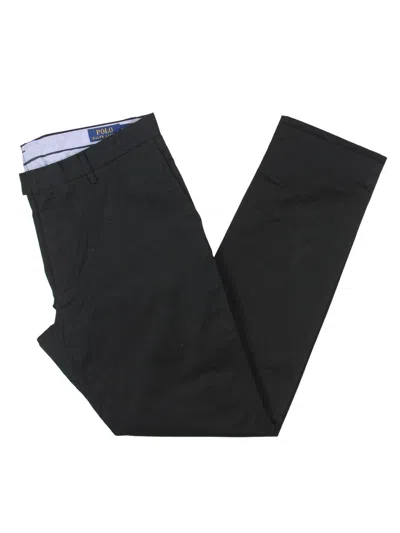 Polo Ralph Lauren Mens Solid Casual Chino Pants In Black