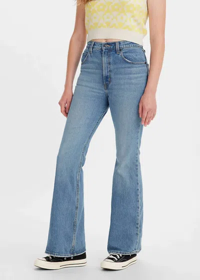 Levi's 70s High Flare Jeans In Sonoma Walks In Blue