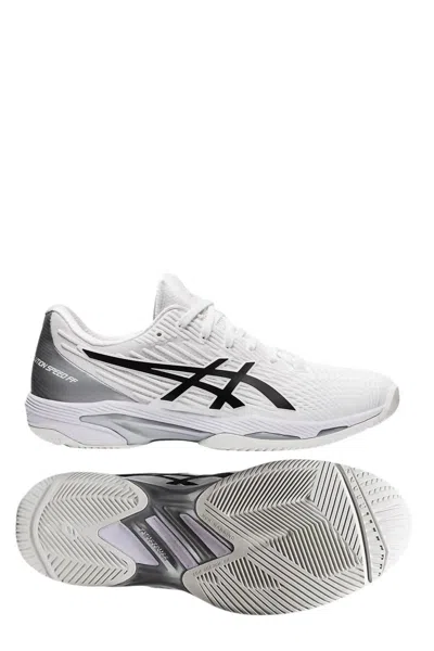 Asics Men's Solution Speed Ff 2 Tennis Shoes - D/medium Width In White/black