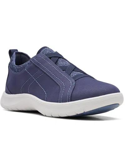 Clarks Adella Trace Womens Fitness Lifestyle Casual And Fashion Sneakers In Blue