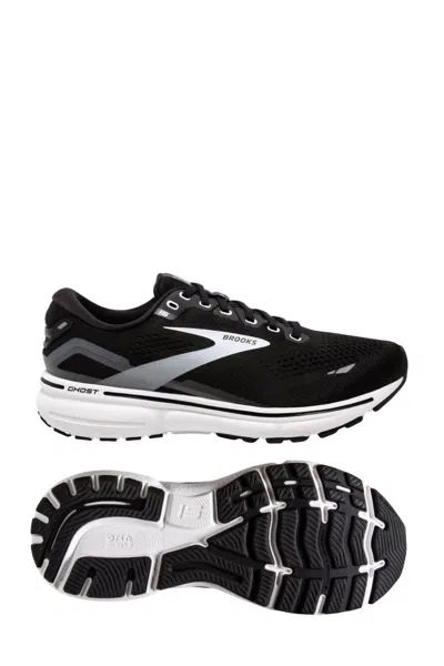 Brooks Men's Ghost 15 Running Shoes - D/medium Width In Black/white