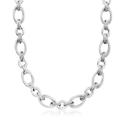 Ross-simons Italian Sterling Silver Oval-link Necklace