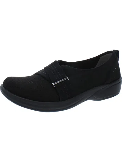 Lifestride Nice Womens Lifetyle Comfort Insole Slip-on Sneakers In Black