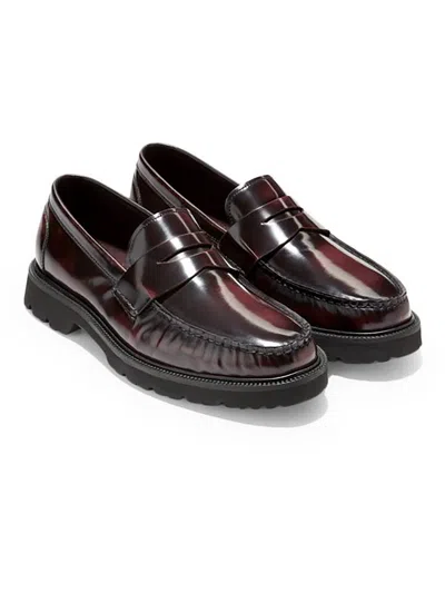 Cole Haan American Class Mens Leather Slip On Loafers In Black