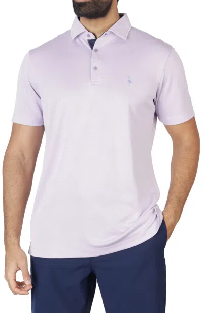 Tailorbyrd Modal Polo With Contrast Trim In Purple