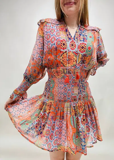 Mahila Jane Mini Dress In Citrus In Multi