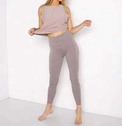 Beyond Yoga High Waisted Midi Legging In Soft Cocoa In Pink