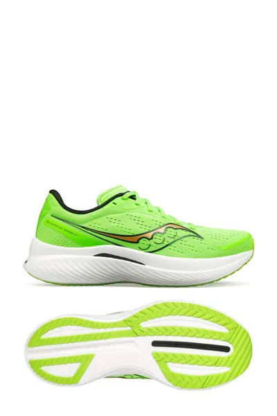 Saucony Men's Endorphin Speed 3 Running Shoes In Slime/gold In Green