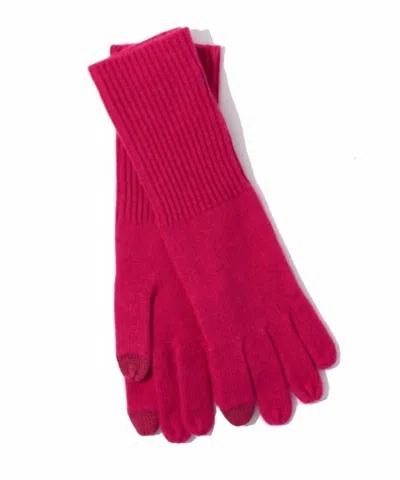 Echo Women's Wool-cashmere Touch Gloves In Electric Pink In Red