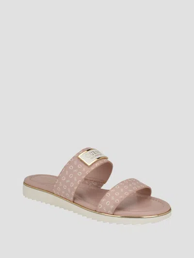 Guess Factory Keily Logo Slides In Pink