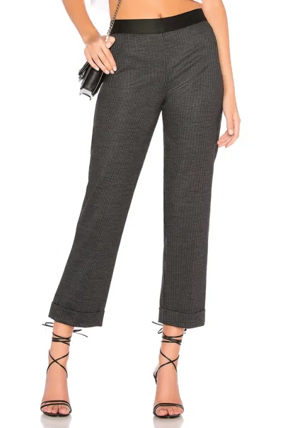 Bailey44 Rasputin Cropped Pant In Black & Anthracite In Grey