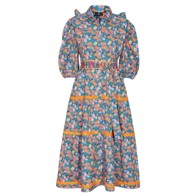 Emily Lovelock Women's Natalie Dress In Blue In Multi