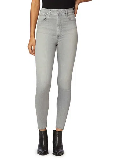 Hudson Centerfold Womens High Rise Ankle Skinny Jeans In Grey