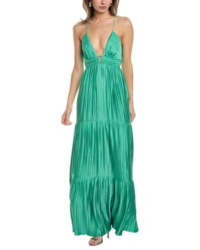 Ba&sh Ba & Sh Pleated Maxi Dress In Blue