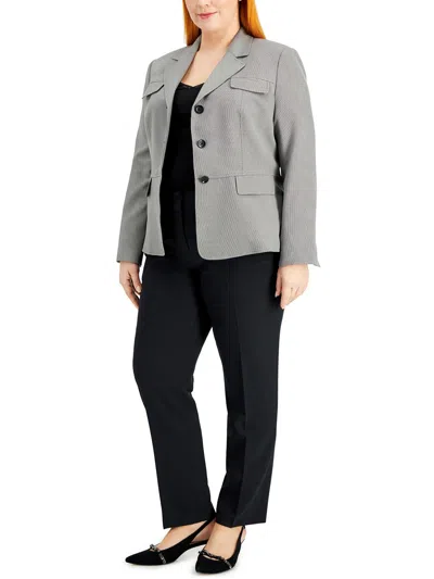 Le Suit Plus Womens Suit Separate Business Suit Jacket In Grey
