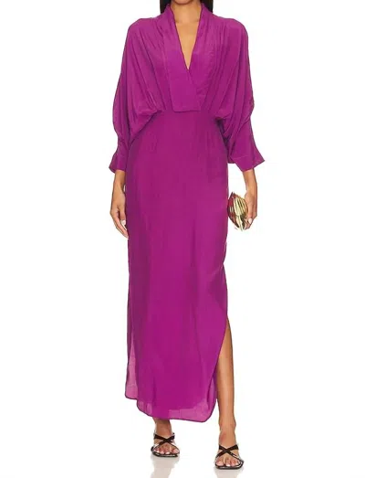 S/w/f Plunge Dress In Cerise In Pink