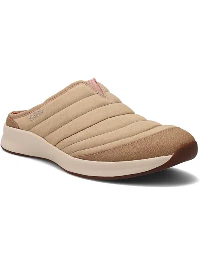 Taos Right On Womens Quilted Slip-on Mules In Beige