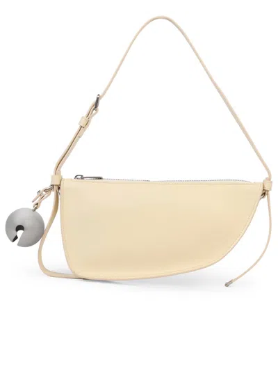 Burberry Ivory Leather Bag In Avorio